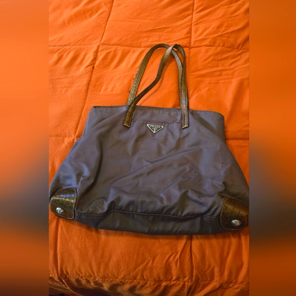 Authentic Prada Tessuto tote bag